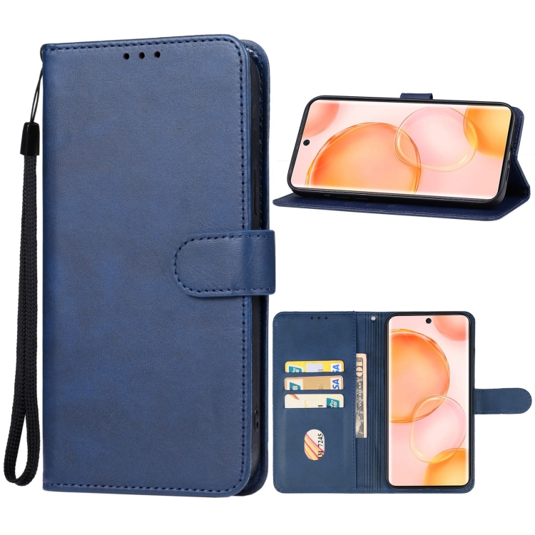 

For Honor 50 Leather Phone Case(Blue)