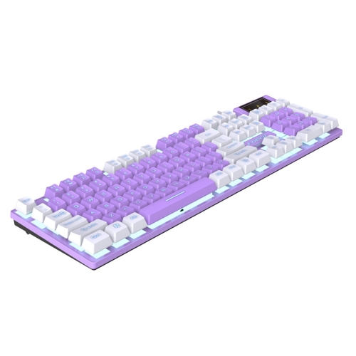 

FOREV Wired Gaming Illuminated Keyboard, Color:White Purple