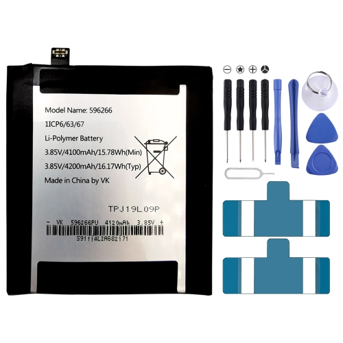 

For Wiko TPJ19K05P / Cat S42 4200mAh 596266 Battery Replacement