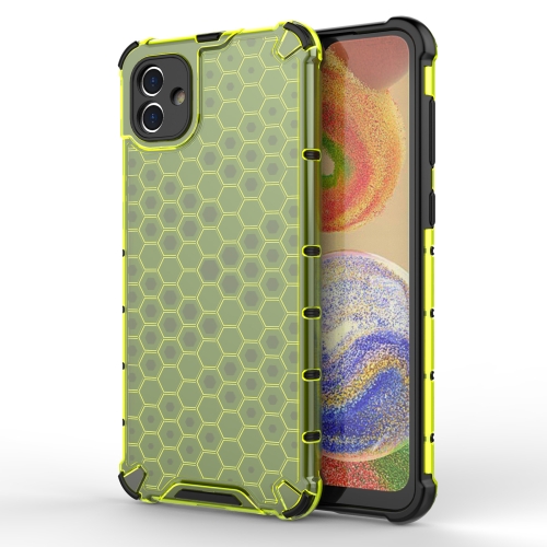 

For Samsung Galaxy A04 4G Shockproof Honeycomb PC + TPU Phone Case(Green)