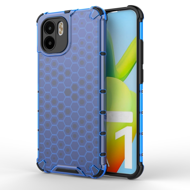 

For Xiaomi Redmi A1 Shockproof Honeycomb PC + TPU Phone Case(Blue)