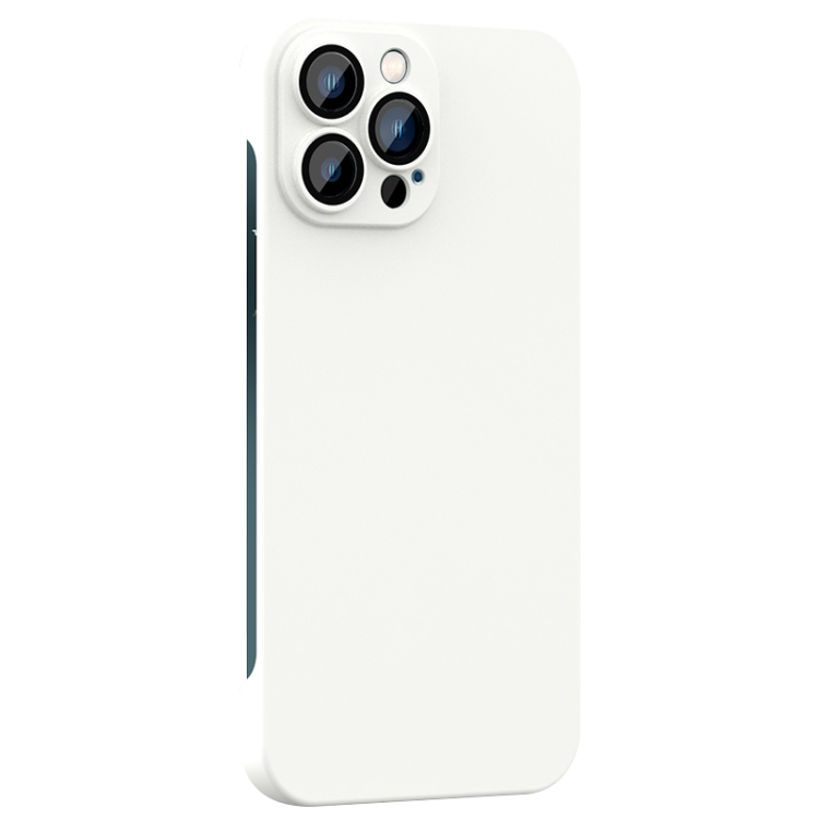 

For iPhone 13 Pro Max Rimless PC Phone Case with Lens Film(White)
