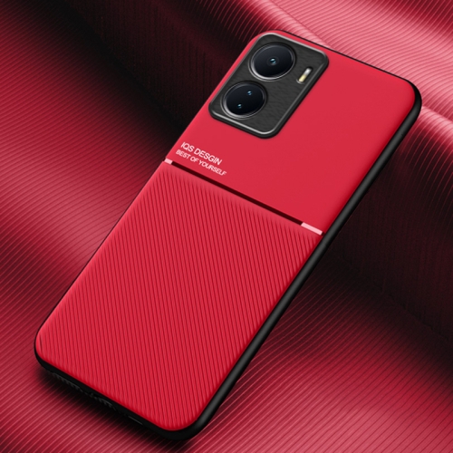 

For vivo Y16 4G Classic Tilt Magnetic Phone Case(Red)