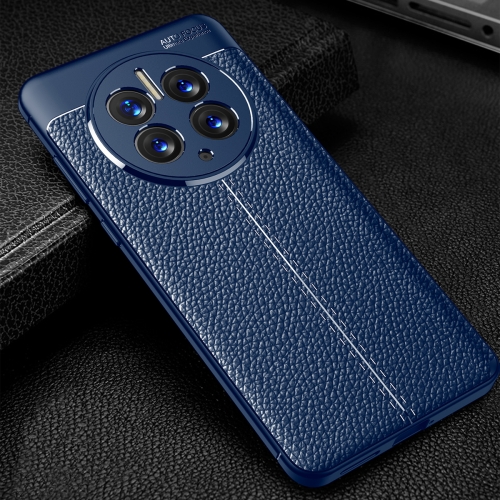 

For Huawei Mate 50 Pro Litchi Texture TPU Phone Case(Blue)