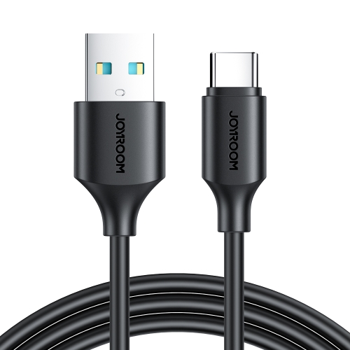 JOYROOM S-UC027A9 3A USB to USB-C/Type-C Fast Charging Data Cable, Length:1m(Black) white 4 port usb charging station quik charge 5v 1a 2 4a fast charger universal adapter ac power cable for iphone ipad xiaomi