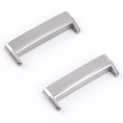 

For Fitbit Versa 4 / Sense 2 1 Pair Universal Metal Watch Band Connectors(Silver)