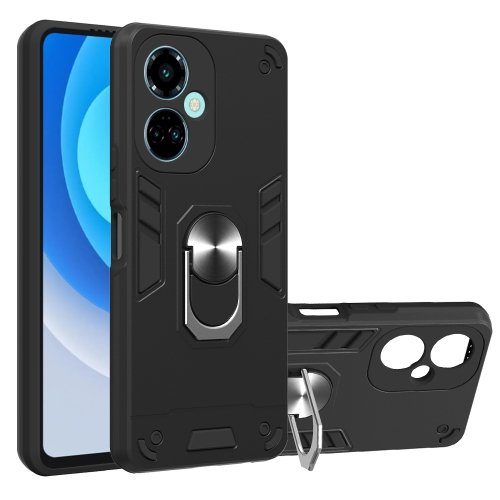 

For Tecno Camon 19/Camon 19 Pro 5G 2 in 1 Armour Series PC + TPU Protective Phone Case(Black)