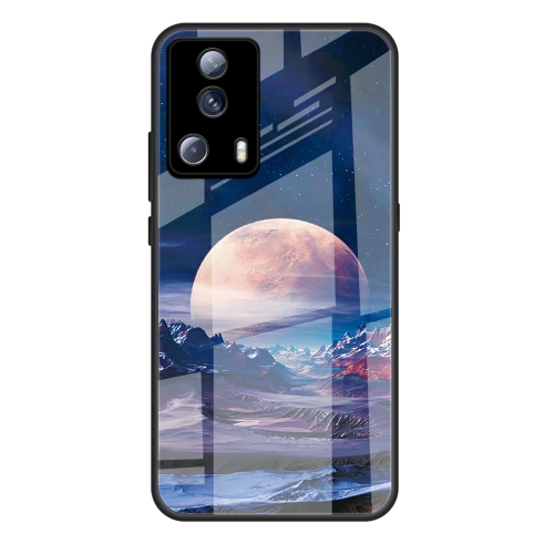 

For Xiaomi Civi 2 Colorful Painted Glass Phone Case(Moon Hill)