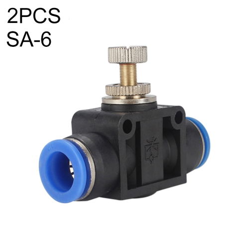 

SA-6 LAIZE 10pcs Pipe Throttle Valve Quick Fitting Pneumatic Connector