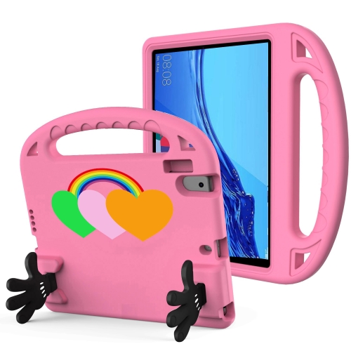 

For Huawei MediaPad T5 10 Love Small Palm Holder EVA Tablet Case(Pink)