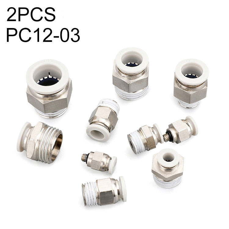 

PC12-03 LAIZE 10pcs PC Straight Pneumatic Quick Fitting Connector