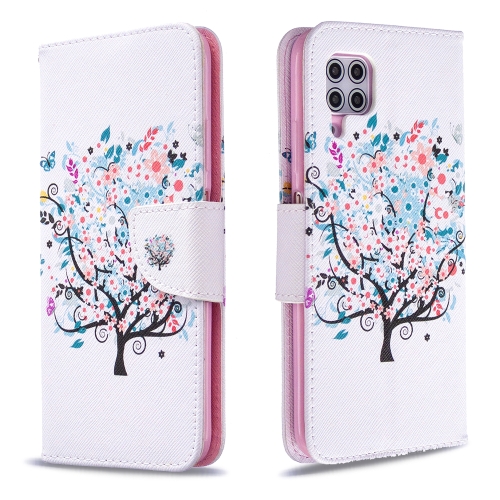 

For Huawei P40 Lite Colored Drawing Pattern Horizontal Flip Leather Case with Holder & Card Slots & Wallet(Little Tree)