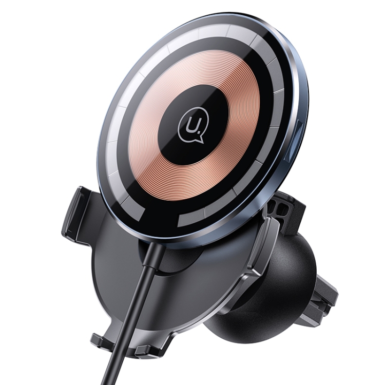 

USAMS US-CD164 Ultra-slim Magnetic Car Wireless Charger with Cable(Transparent)