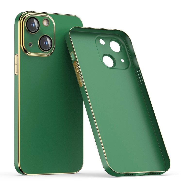

For iPhone 14 Lens Protector Ultra-thin Electroplated PC Phone Case(Green)