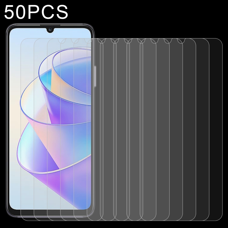 

For Honor Play 40 Plus 50pcs 0.26mm 9H 2.5D Tempered Glass Film