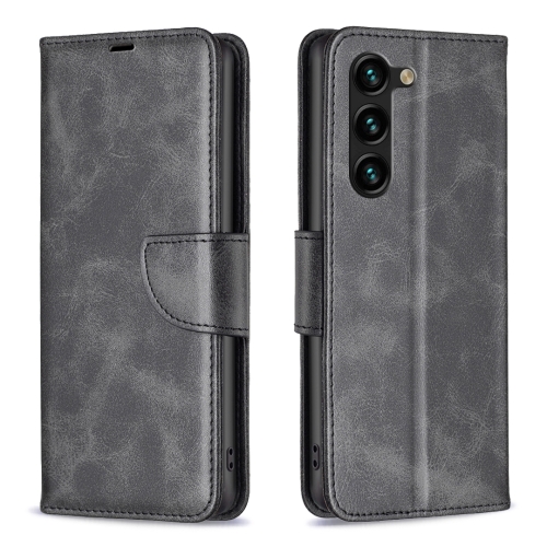 

For Samsung Galaxy S23+ 5G Lambskin Texture Leather Phone Case(Black)