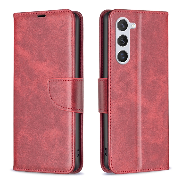 

For Samsung Galaxy S23 5G Lambskin Texture Leather Phone Case(Red)