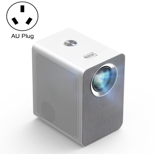 AUN ET50 4 polegadas 180 lúmens 1920x1080P mini projetor LED inteligente, tipo de plugue: plugue AU (branco)
