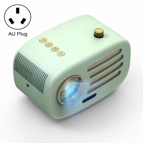 

AUN PH30C 2.7 inch 150 Lumens 1280x720P Sync Screen LED Mini Projector, Plug Type:AU Plug(Green)