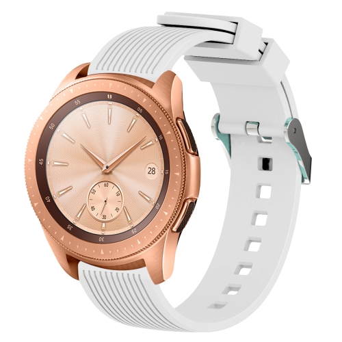 

For Samsung Galaxy Watch5 40mm/44mm / Watch5 Pro 20mm Vertical Grain Silicone Watch Band(White)