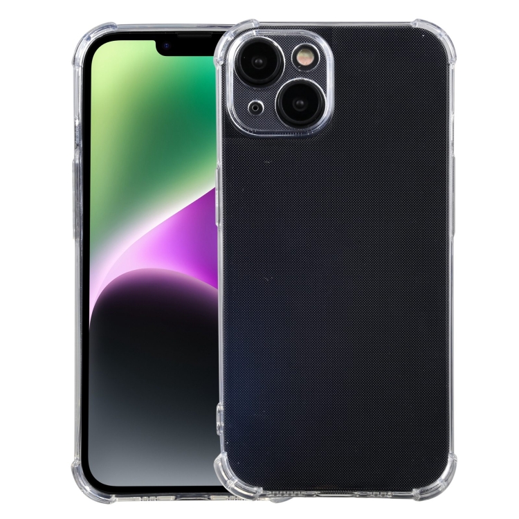 

For iPhone 14 Airbag Shockproof TPU Phone Case(Transparent)