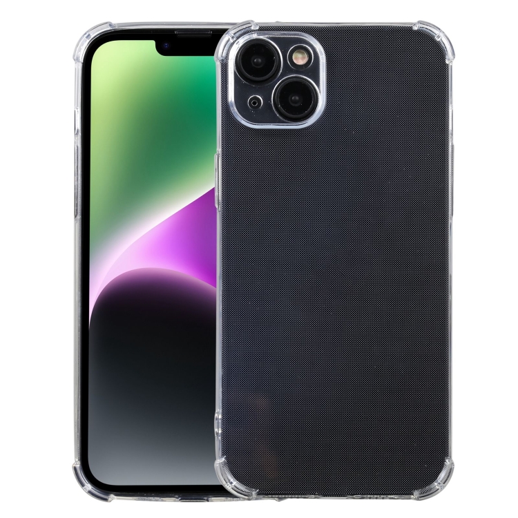 

For iPhone 14 Plus Airbag Shockproof TPU Phone Case(Transparent)
