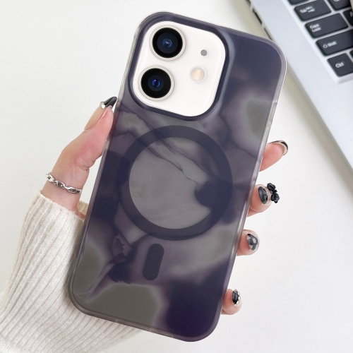 

For iPhone 12 Watercolor Magsafe Phone Case(Black)