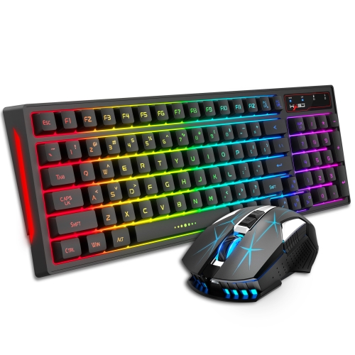 

HXSJ L99 Wireless RGB Backlight Rechargeable 2.4G Mouse and Keyboard Set