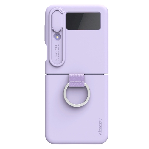 

For Samsung Galaxy Z Flip4 5G NILLKIN CamShield Liquid Silicone + PC Full Coverage Case(Purple)