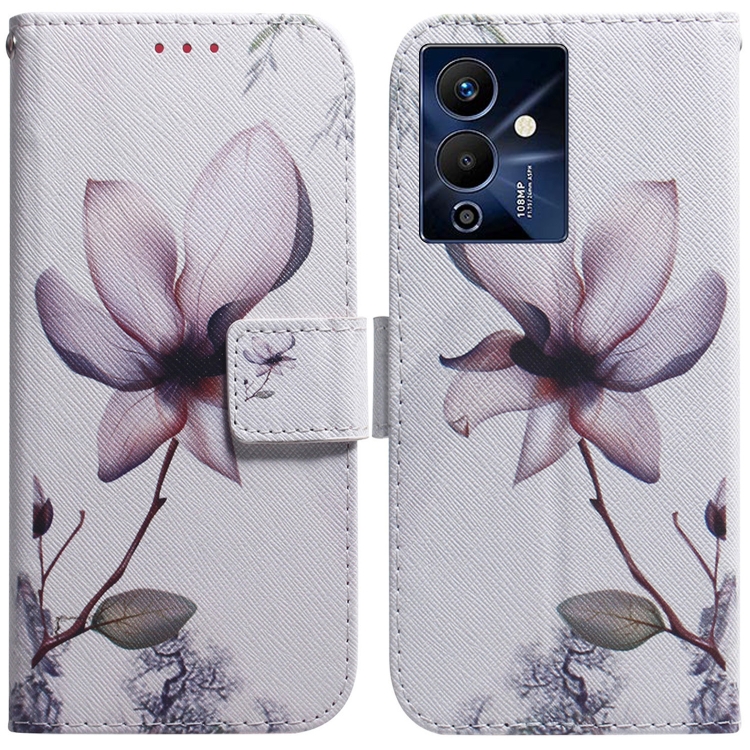 

For Infinix Note 12 Pro 5G Coloured Drawing Horizontal Flip Leather Phone Case(Magnolia Flower)