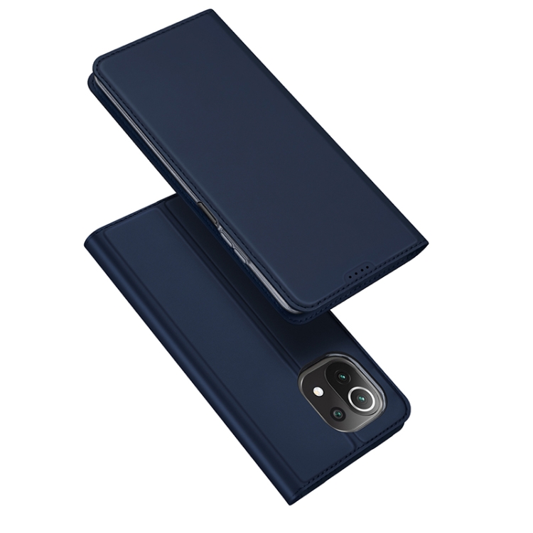 

For Xiaomi Mi 11 Lite 4G / 5G DUX DUCIS Skin Pro Series Flip Leather Phone Case(Blue)