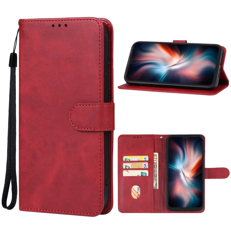 

For UMIDIGI C1 Max Leather Phone Case(Red)