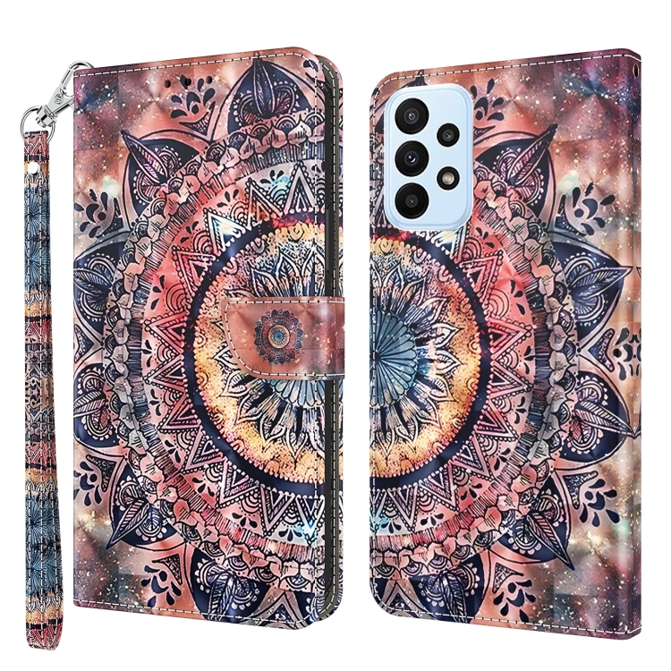 

For Samsung Galaxy A23e 3D Painted Leather Phone Case(Colorful Mandala)