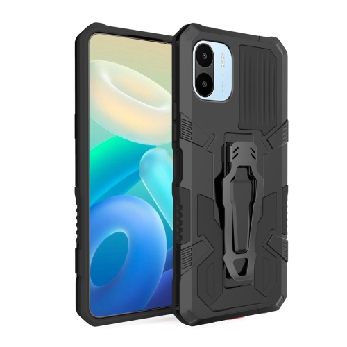 

For Xiaomi Redmi A1 Armor Warrior Shockproof PC + TPU Phone Case(Black)