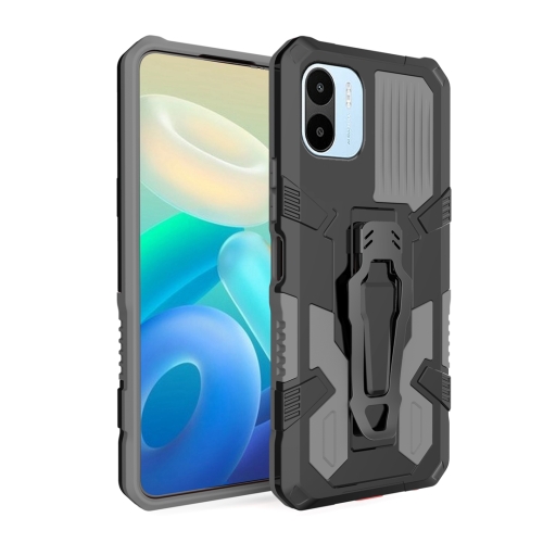 

For Xiaomi Redmi A1 Armor Warrior Shockproof PC + TPU Phone Case(Grey)