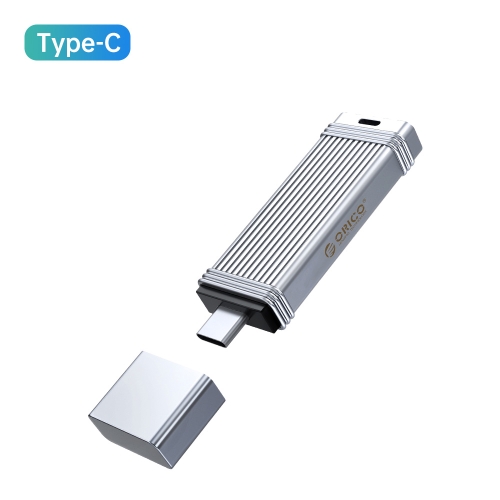 

ORICO 64GB Type-C USB3.2 Gen1 USB Flash Drive, Read 260MB/s, Write 50MB/s (Silver)