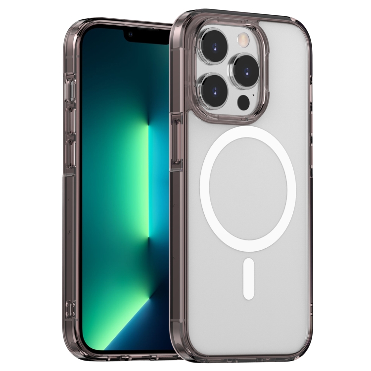 

For iPhone 13 Pro Aurora Series MagSafe Phone Case(Transparent Black)