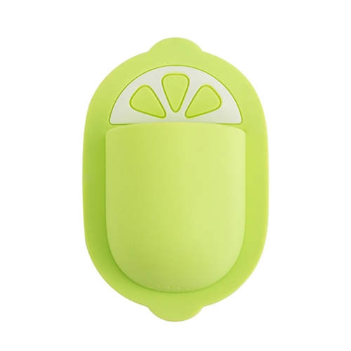 

Wall Toiletries Free Installation Silicone Shelf(Green Lemon)