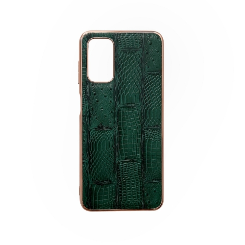 

For Samsung Galaxy A33 5G Nano Electroplate Mahjong Texture Leather Phone Case(Green)