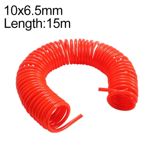 

LAIZE Compressor Air Flexible PU Spring Tube without Connector, Specification:10x6.5mm, 15m