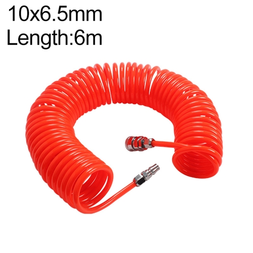 

LAIZE Compressor Air Flexible PU Spring Tube with Connector, Specification:10x6.5mm, 6m