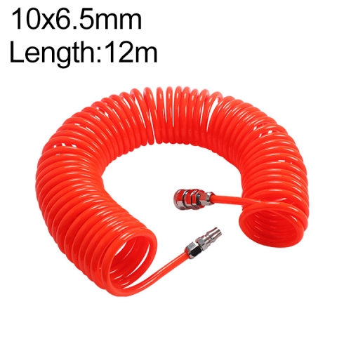 

LAIZE Compressor Air Flexible PU Spring Tube with Connector, Specification:10x6.5mm, 12m