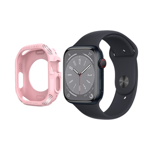 

Carbon Fiber Shockproof Case For Apple Watch Series 8&7 45mm(Pink)