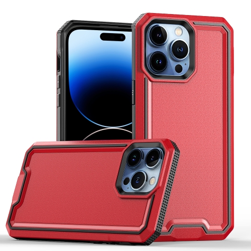 

For iPhone 14 Pro Armour Two-color TPU + PC Phone Case(Red+Black)
