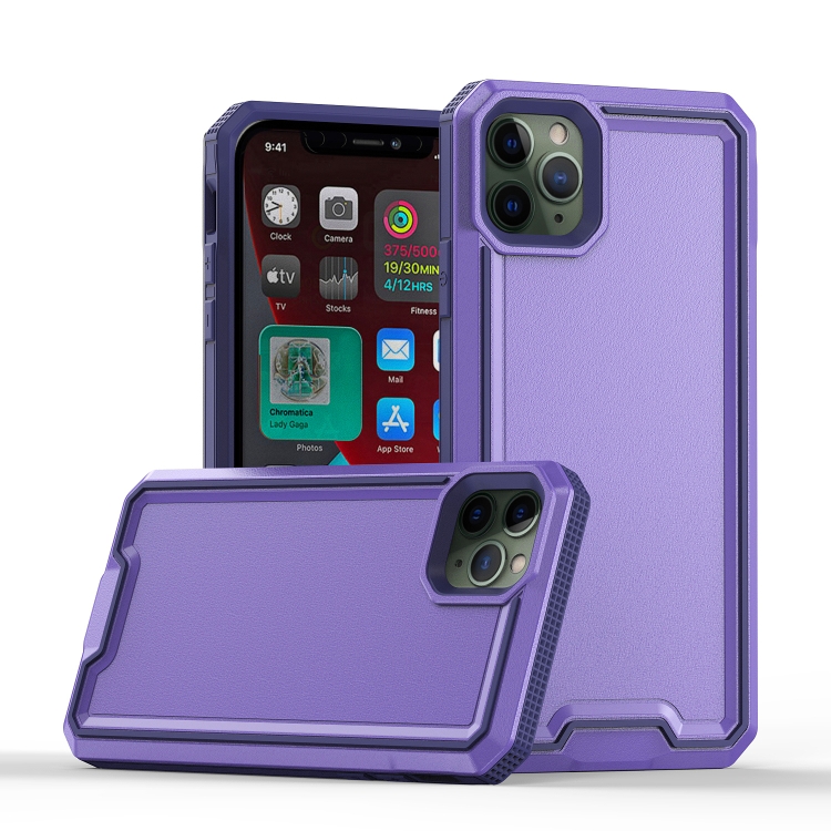 

For iPhone 11 Pro Armour Two-color TPU + PC Phone Case(Purple)