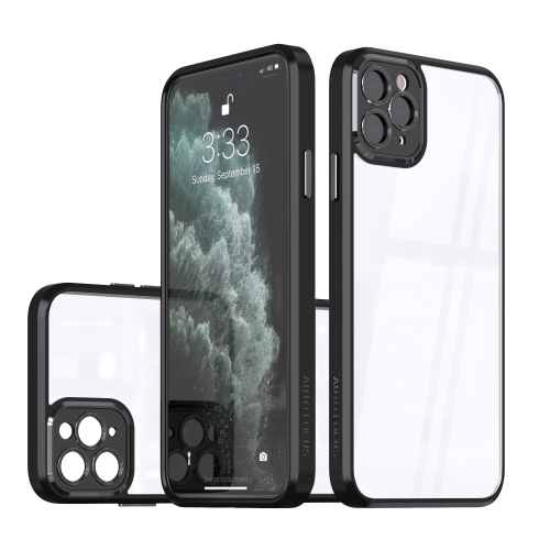 

For iPhone 13 Pro Cool Armor Transparent Phone Case(Graphite Black)