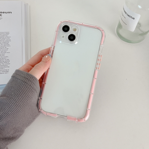 

For iPhone 14 Pro Luminous TPU Phone Case(Transparent Pink)