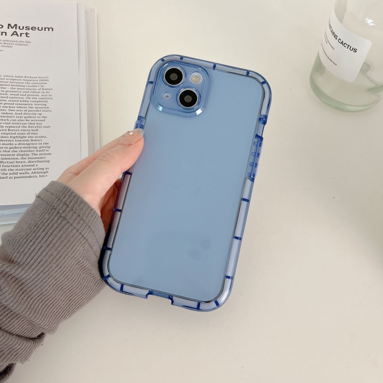 

For iPhone 12 Luminous TPU Phone Case(Blue)