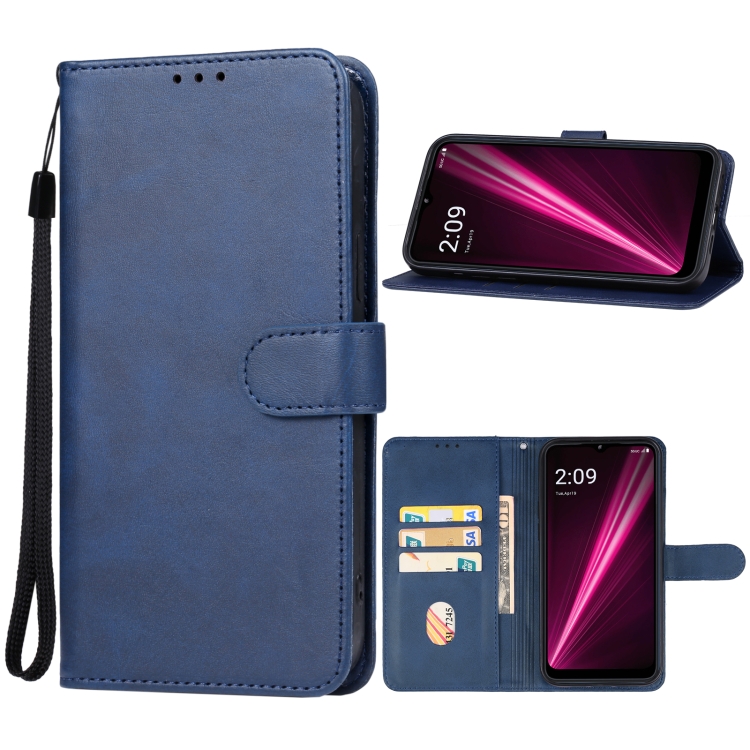 

For T-Mobile T Phone 5G Leather Phone Case(Blue)