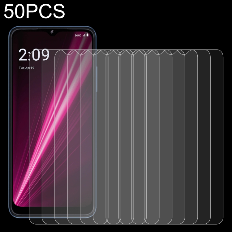 

For T-Mobile T Phone 5G 50pcs 0.26mm 9H 2.5D Tempered Glass Film